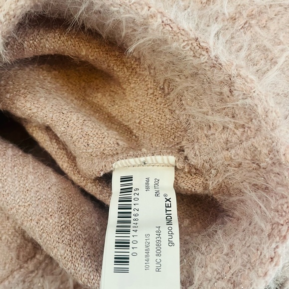 Zara Glitter Cropped Sweater Women’s Size S NWOT New MSRP $90 - Picture 4 of 8